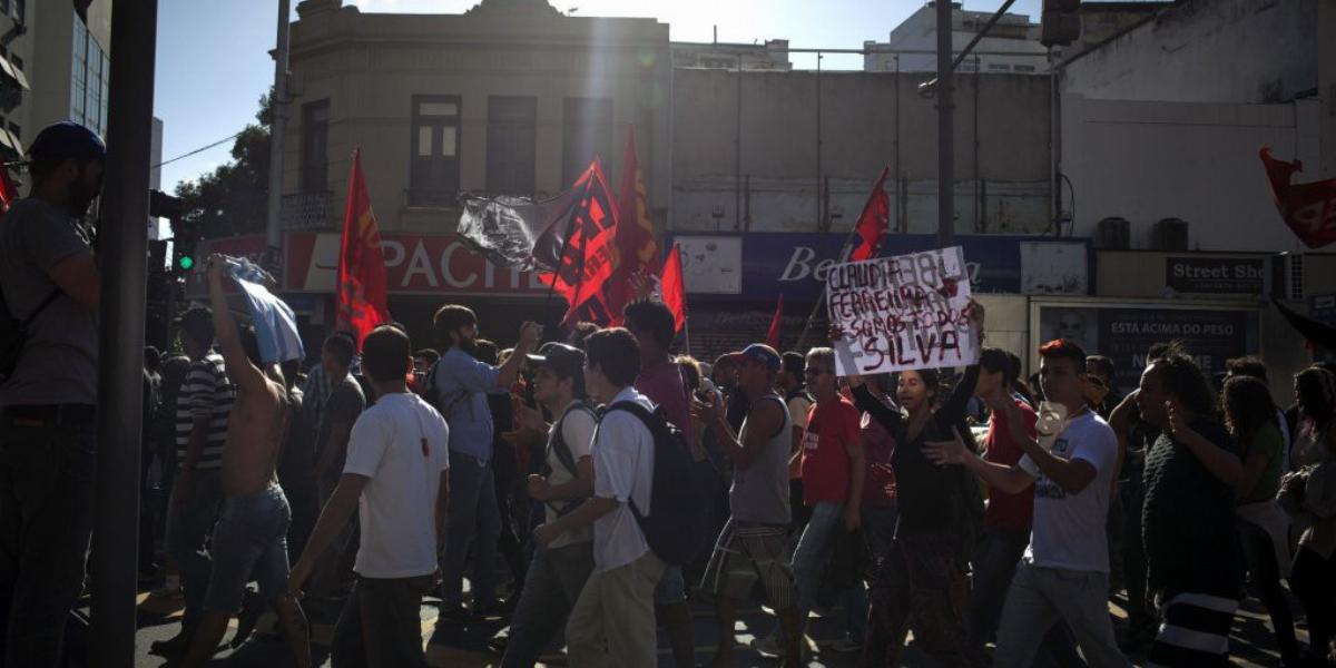 Számos kormányellenes megmozdulást tartottak a focivébé ideje alatt FOTÓ: EUROPRESS/GETTY IMAGES/RAFAEL S. FABRES