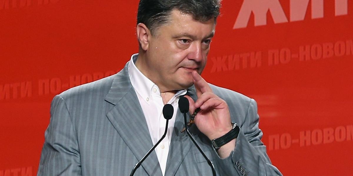 Petro Porosenko ukrán elnök/Getty Images