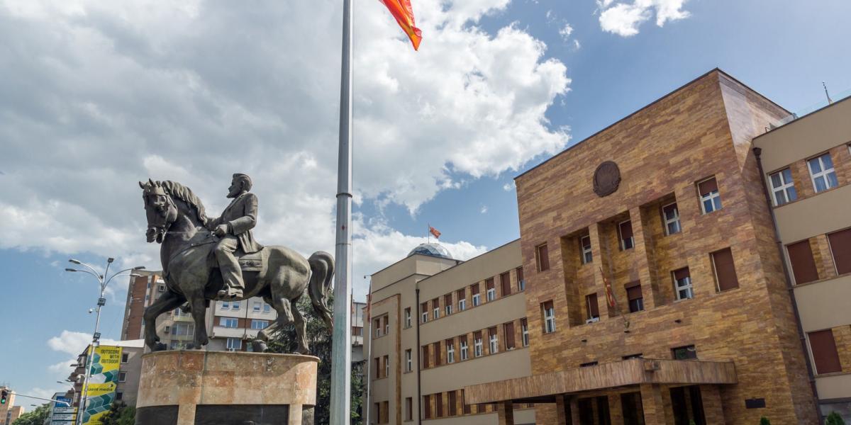 A macedón parlament - illusztráció