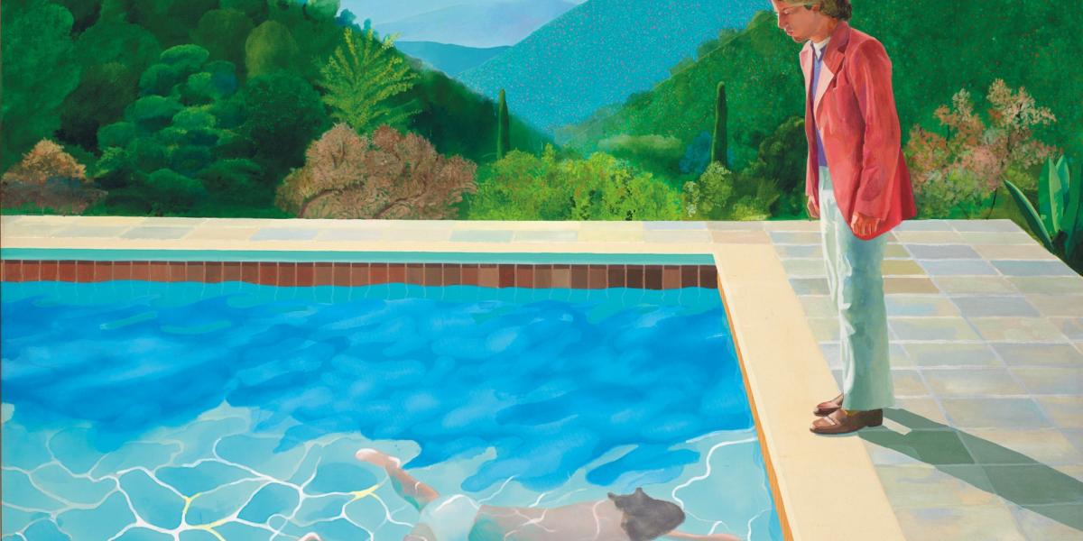 David Hockney Portrait of an Artist (Pool with Two Figures) (1972)