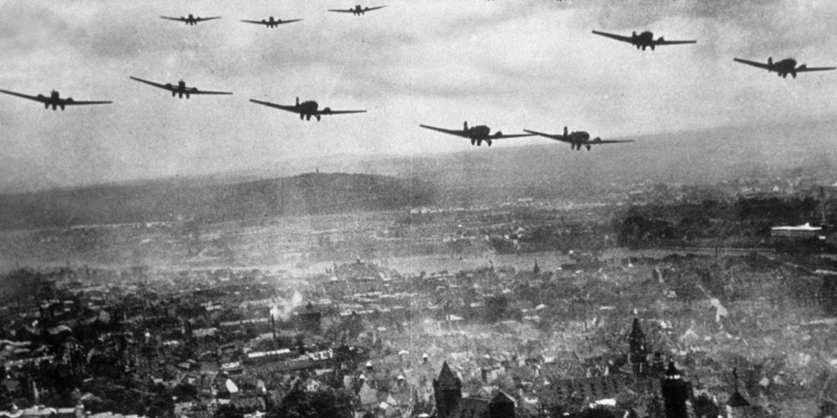 A II. világháború a német légierő, a Luftwaff e bombázásával vette kezdetét FOTÓ: EUROPRESS/GETTY IMAGES