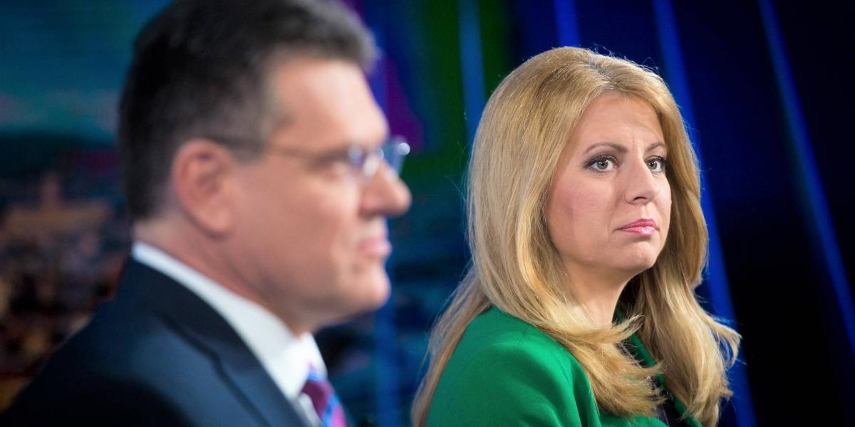 Zuzana Caputova és Maros Sefcovic