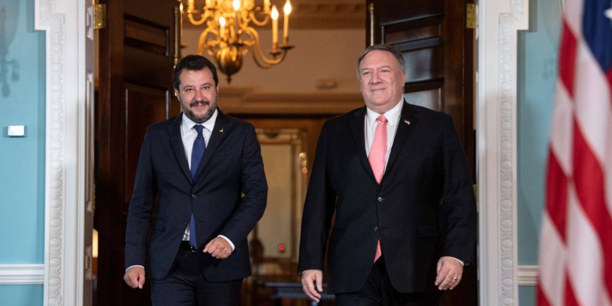 Salvini és Pompeo Washingtonban