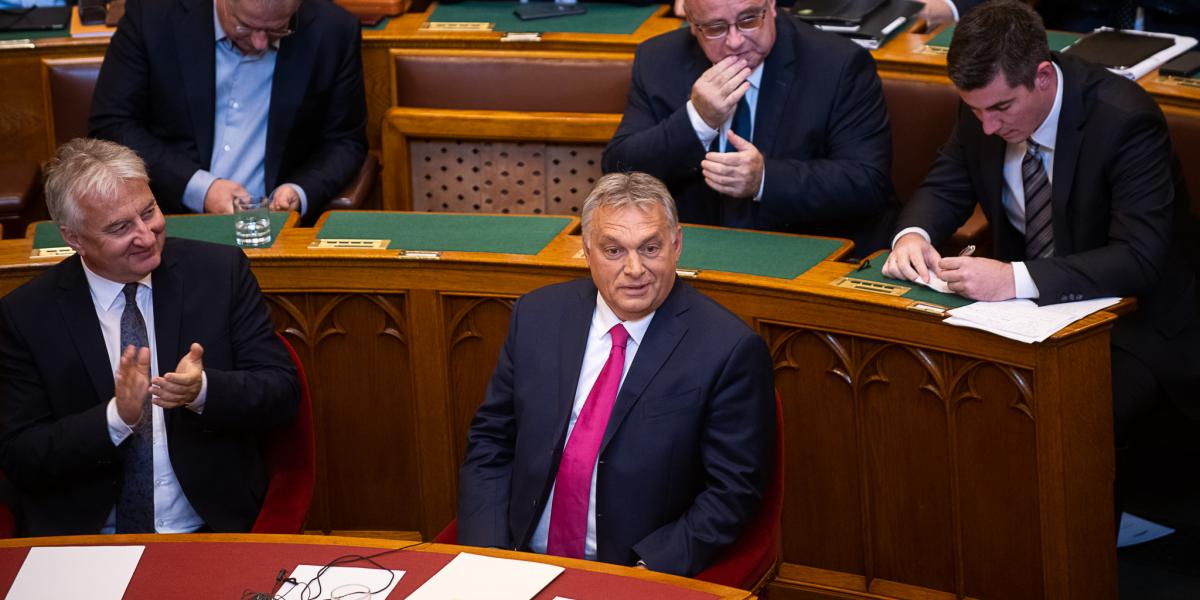 Orbán Viktor a Parlamentben, 2019. október 21-én