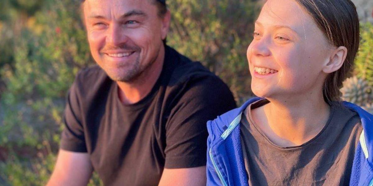 Leonardo DiCaprio és Greta Thunberg