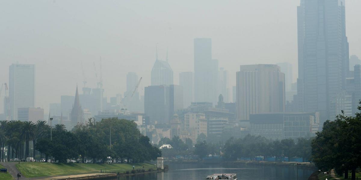 Melbourne és levegője 2020. január 14-én