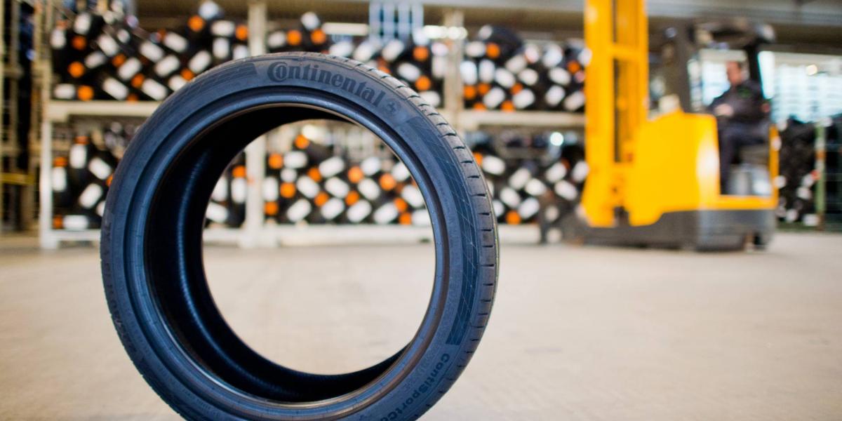 Tire warehouse of Continental