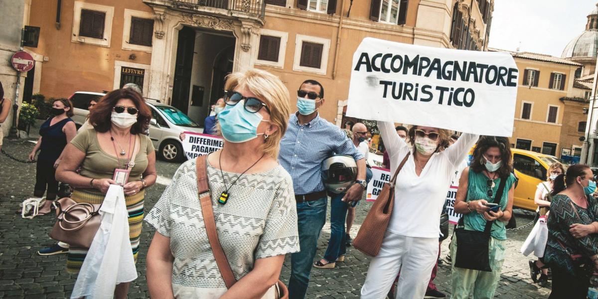 Protest Against Giuseppe Conte`s Government