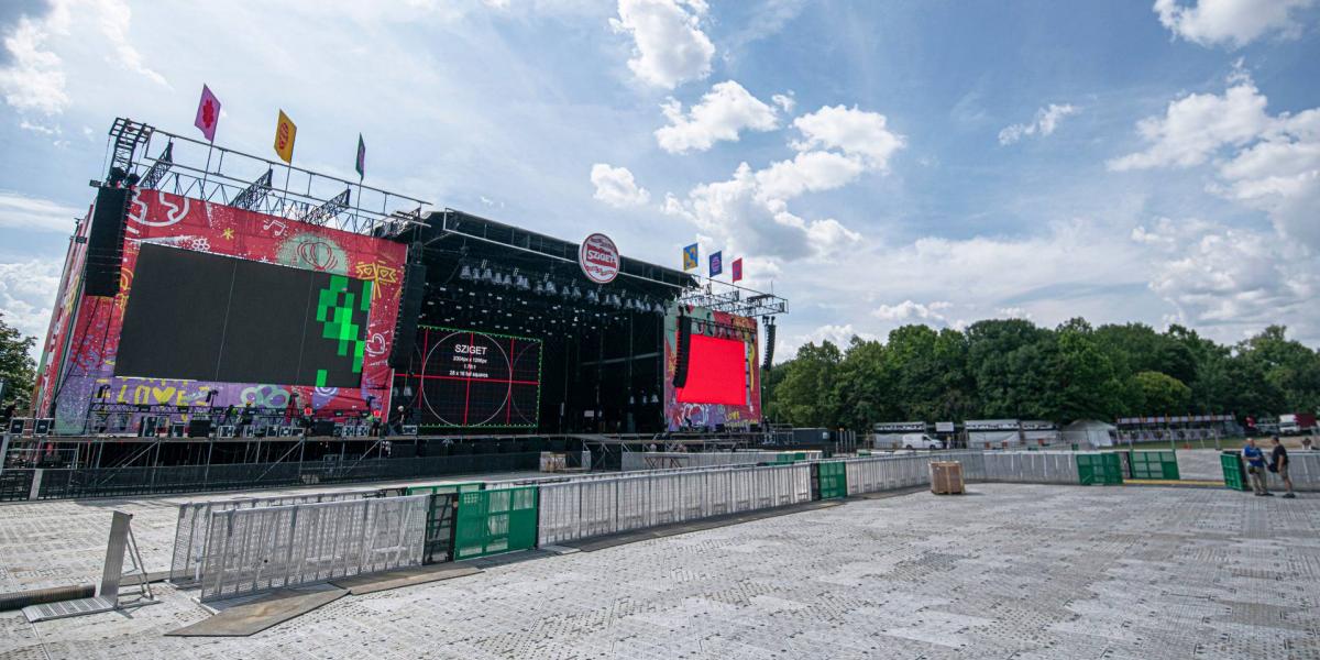 A 27-ik Sziget fesztivál sajtóbejárása.