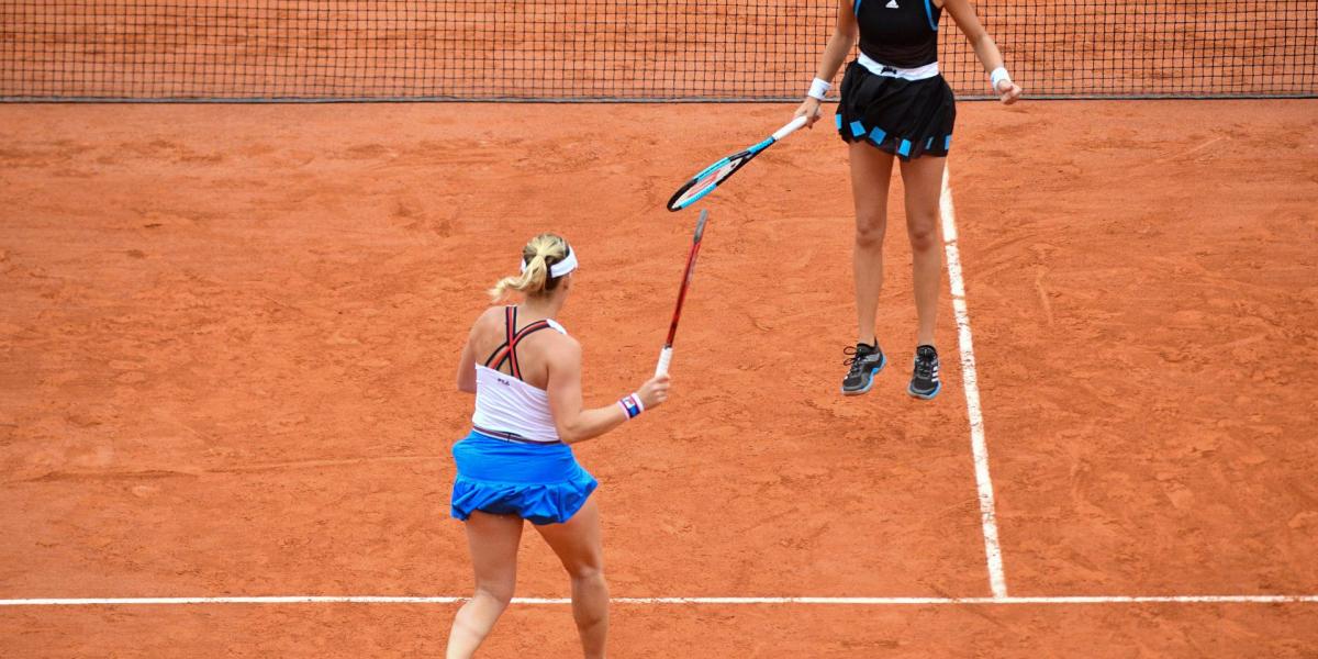 Babos Tímea és Kristina Mladenovic a 2019-es Roland Garroson