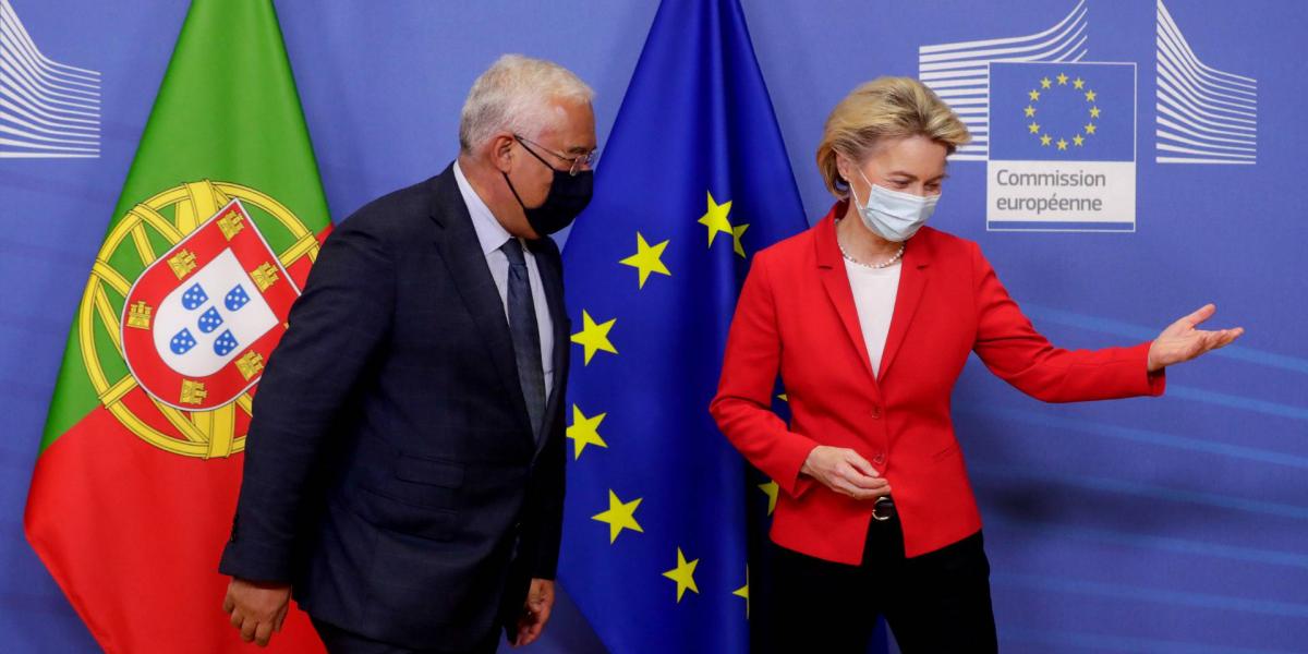 Antonio Costa portugál miniszterelnöknek Ursula Von Der Leyen, az Európai Bizottság elnöke mutatta az irányt még december elején Brüsszelben