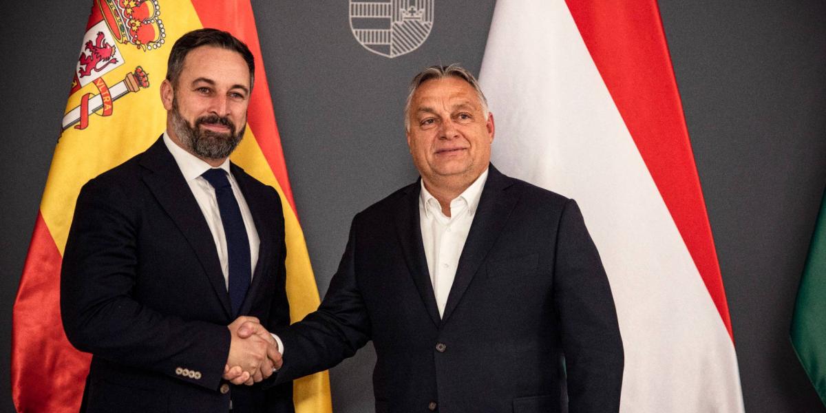 Santiago Abascal és Orbán Viktor 2021. november 17-én Budapesten