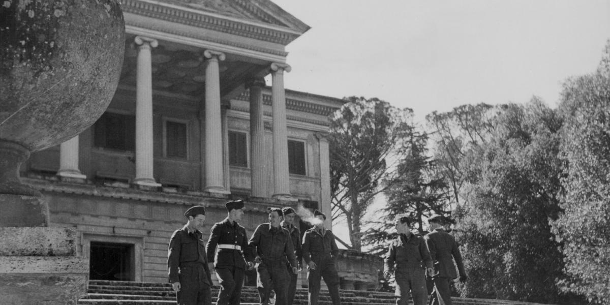 Mussolini villája a II. világháború végén. FOTÓ: Getty Images