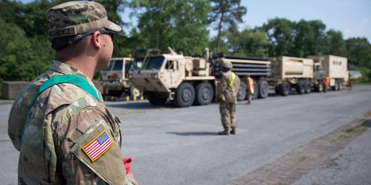 Ausburgban állomásozó amerikai katona 2018. május 29-én. A kép illusztráció