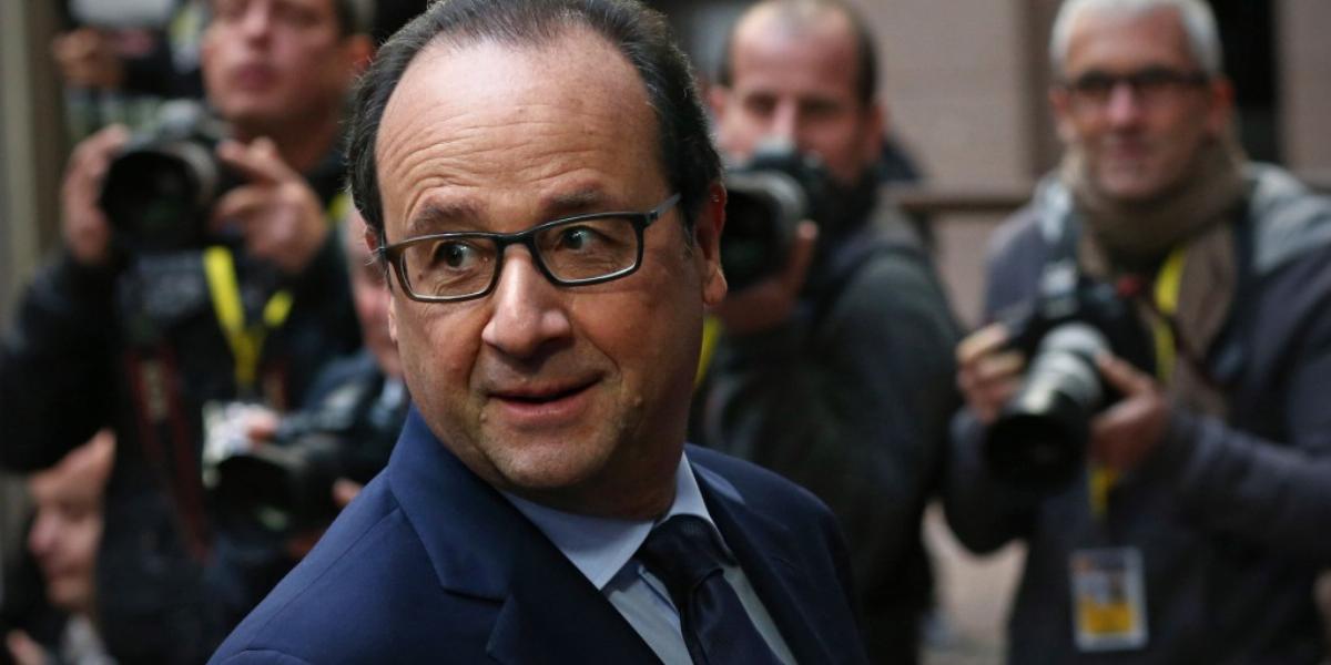 Francois Hollande a TF1 televízióban magyarázhatja féléves bizonyítványát FOTÓ: EUROPRESS/GETTY IMAGES/CARL COURT