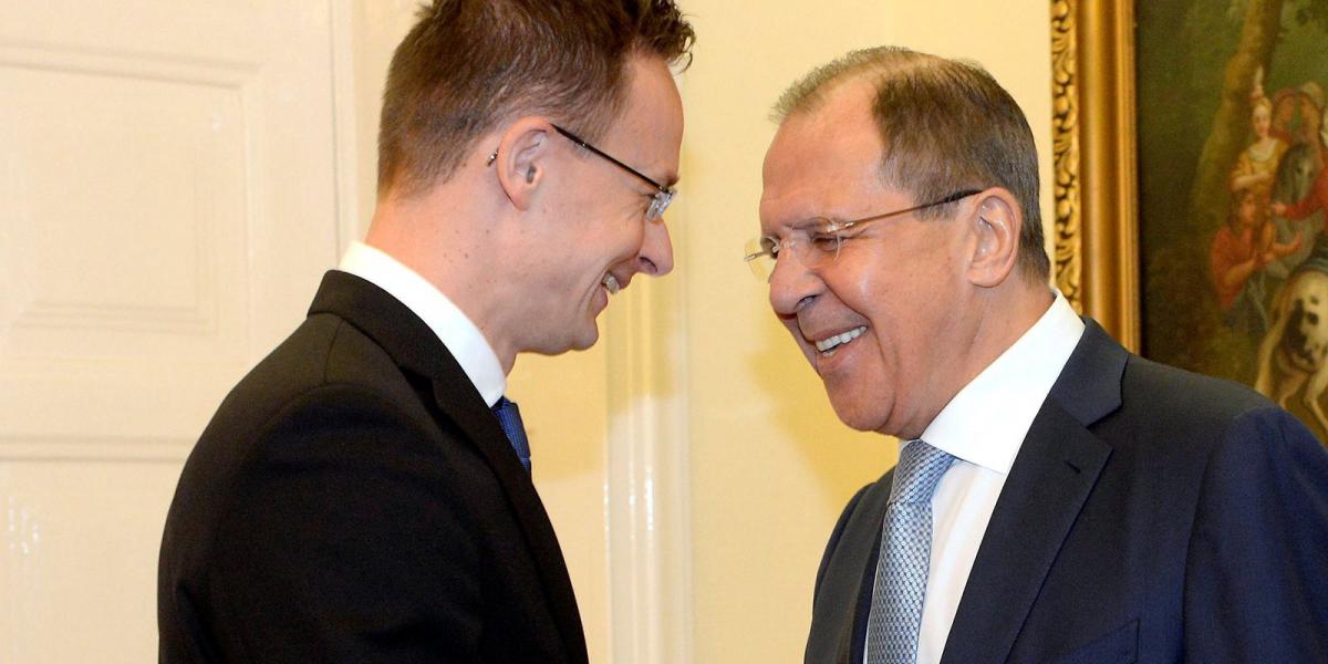 Szijjártó Péter és Szergej Lavrov orosz külügyminiszter MTI Fotó: Kovács Tamás