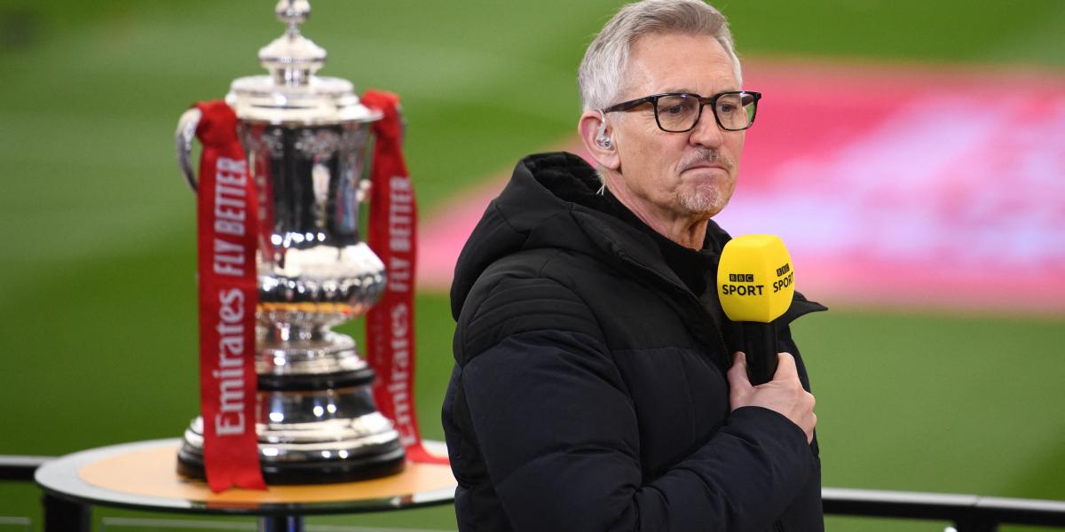 Gary Lineker 2021. március 21-én a BBC Sports tudósítójaként