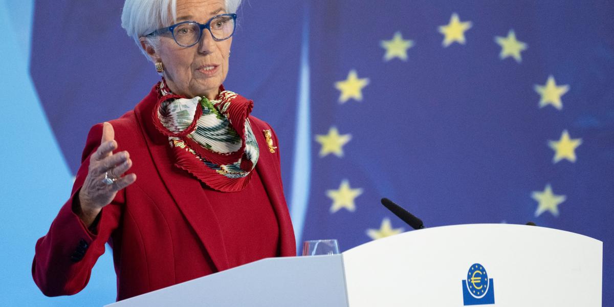 Christine Lagarde, az Európai Központi Bank elnöke 