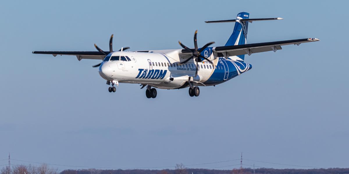 Tarom ATR 72-600-as repülőgép - Illusztráció.