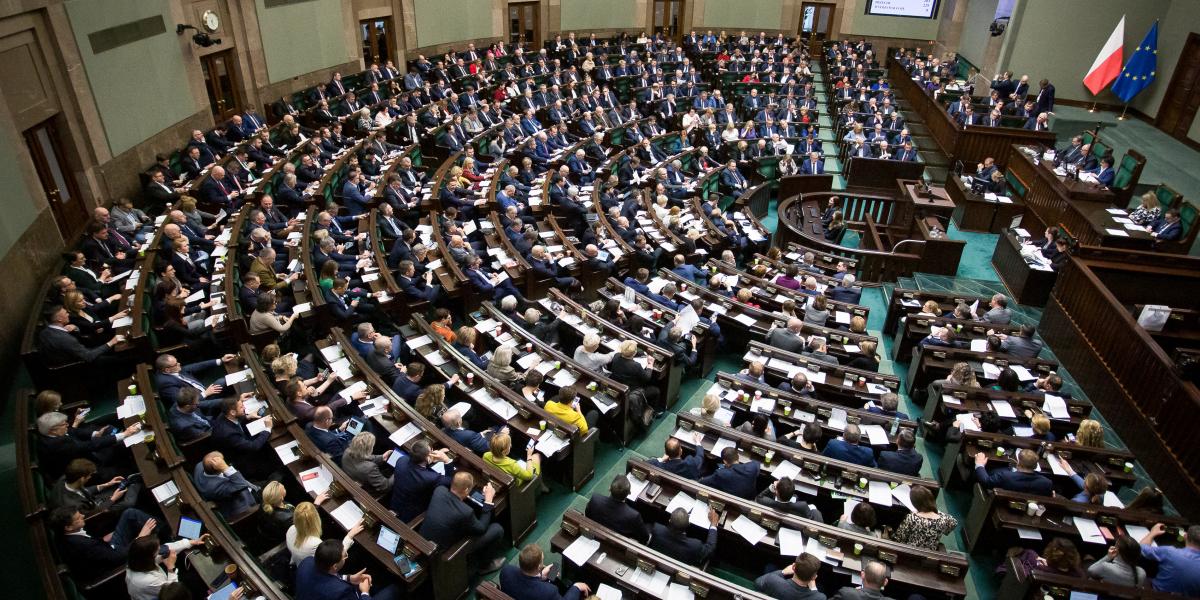 A szejm, a lengyel parlament alsóháza 