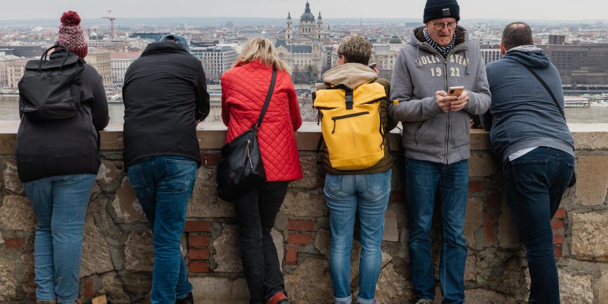 Turisták a budai Várban