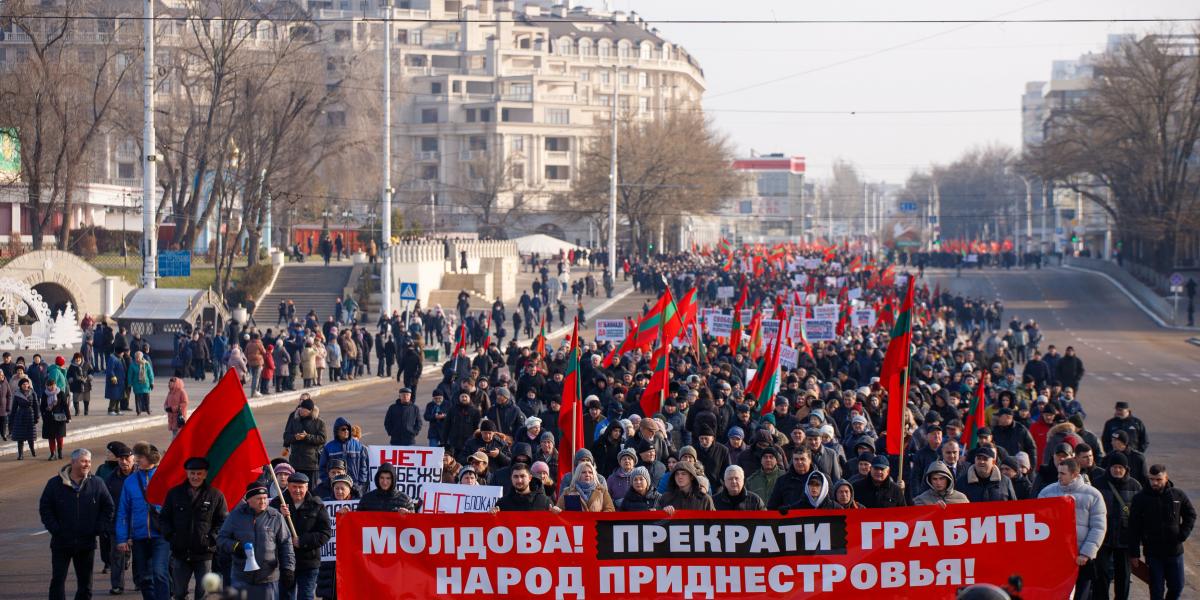 Tiraszpolban tüntetést szerveztek Chisinau nyomásgyakorlása miatt