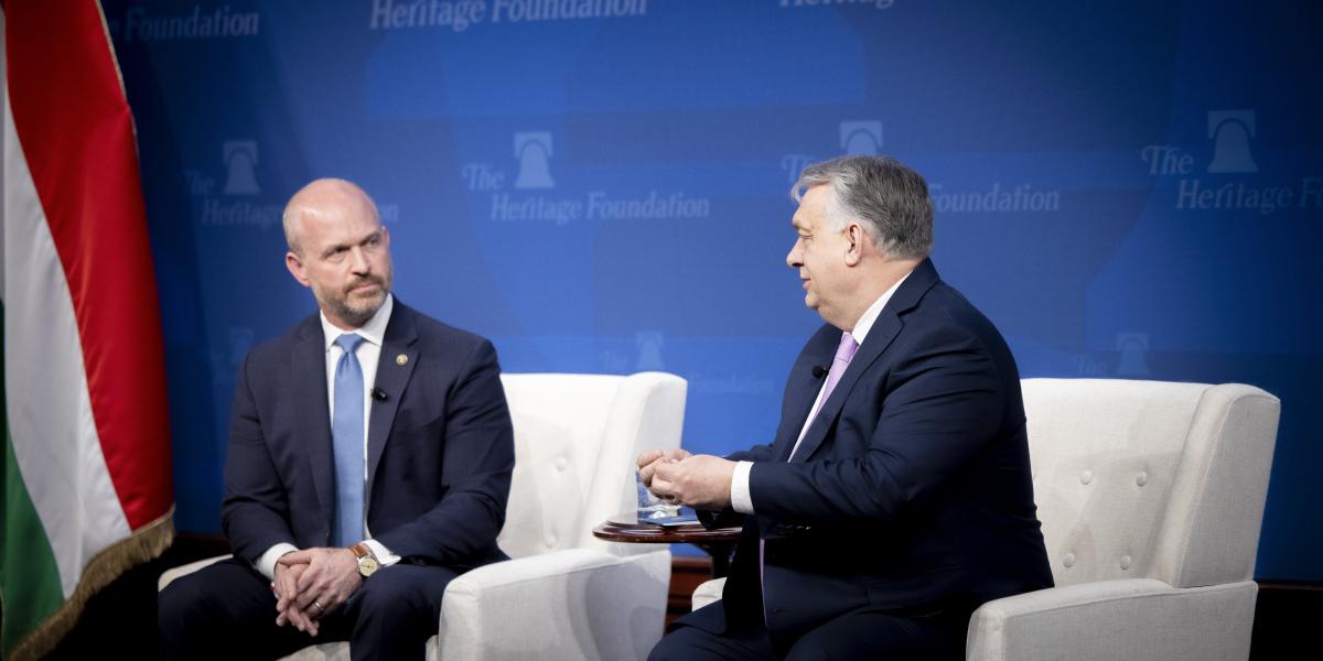 Orbán Viktor a Heritage (Örökség) alapítvány panelbeszélgetésén