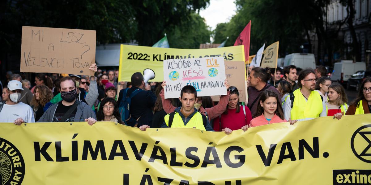 Magyarország is csatlakozott a Fridays For Future által szervezett globális klímatüntetéshez 2021. szeptember 24-én