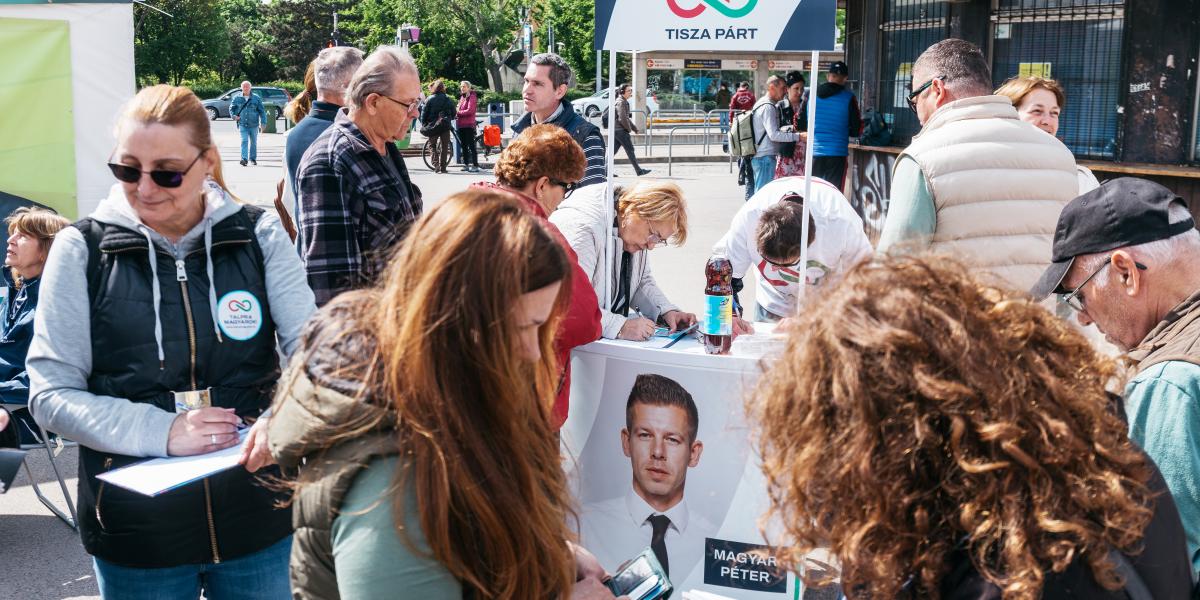 A TISZA Párt ajánlásokat gyűjt. Komoly támogatottságuk lehet