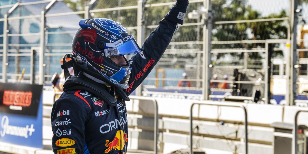 Max Verstappen a Forma-1-es Miami Nagydíj időmérő edzésén