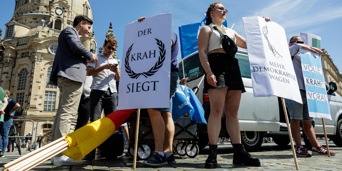 A szélsőjobboldali AfD profitál leginkább a kelet-német államokban terjedő euroszkeptikus nézetekből