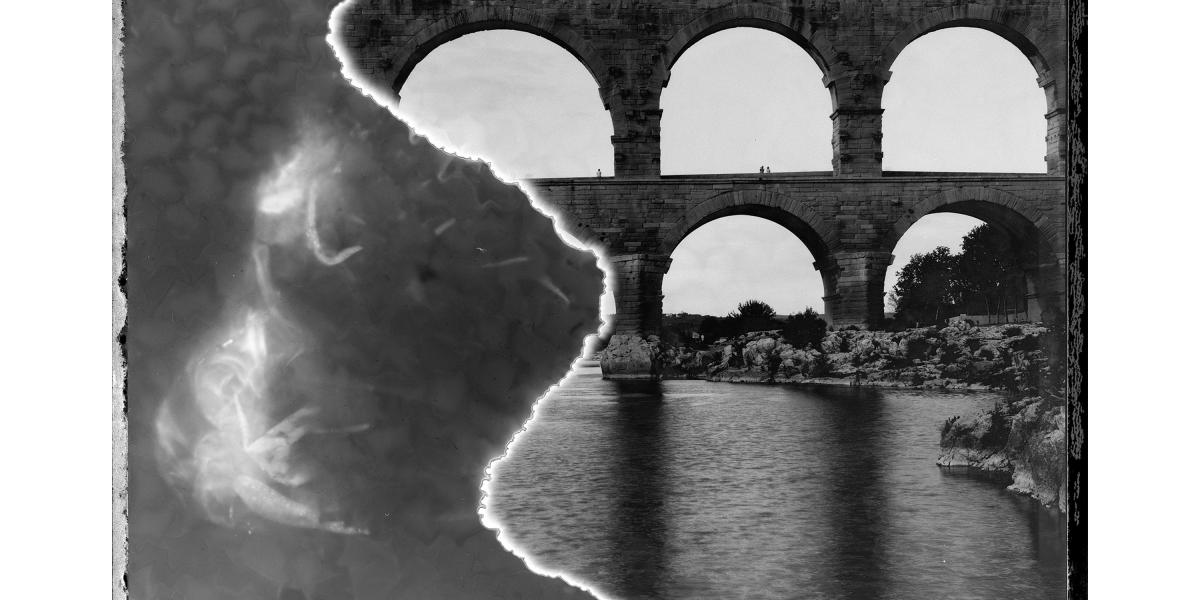 Gombos Lajos: Pont du Gard (rontott) 