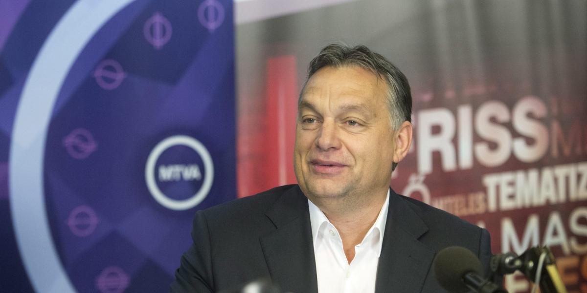 Orbán Viktor a Kossuth Rádióban egy korábbi interjún. MTI Fotó: Koszticsák Szilárd