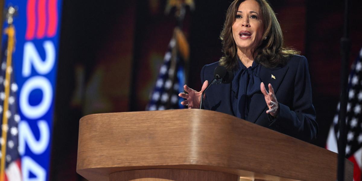 Kamala Harris jelenlegi alelnök, a Demokrata Párt elnökjelöltje