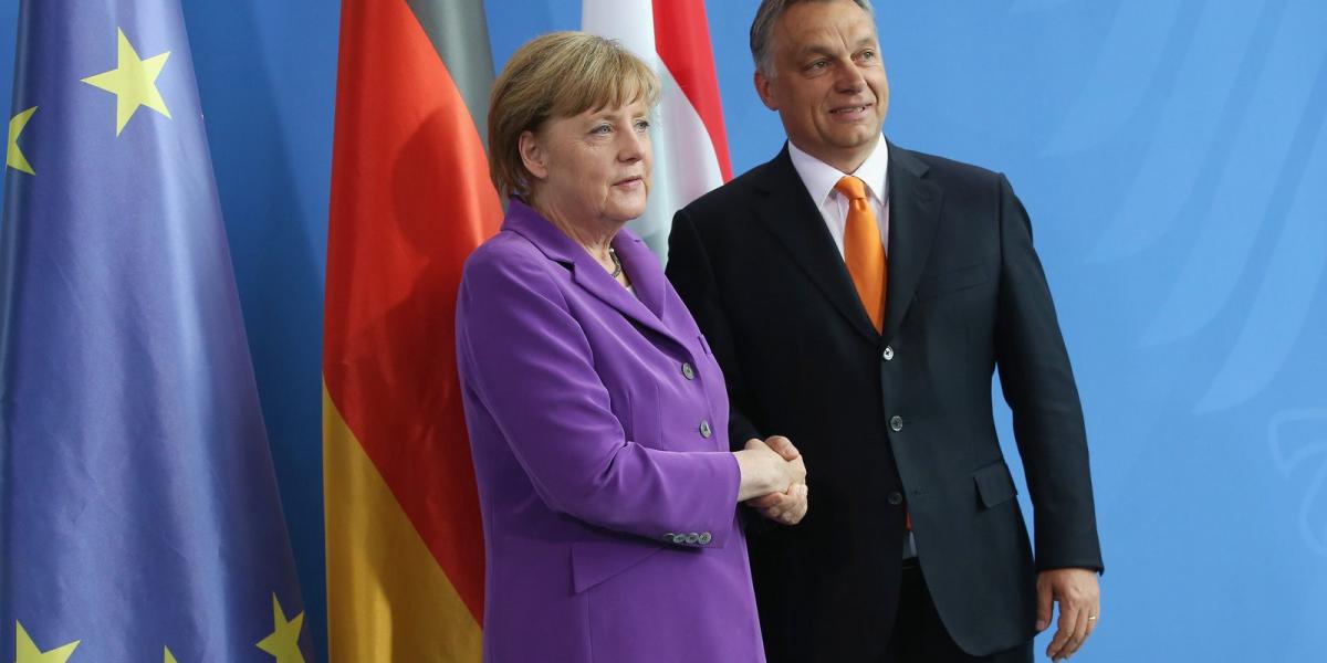 Idén májusban Berlinben is találkozott Orbán Merkellel, de azóta a kormányfő elszigetelődött FOTÓ: EUROPRESS/GETTY IMAGES/SEAN G