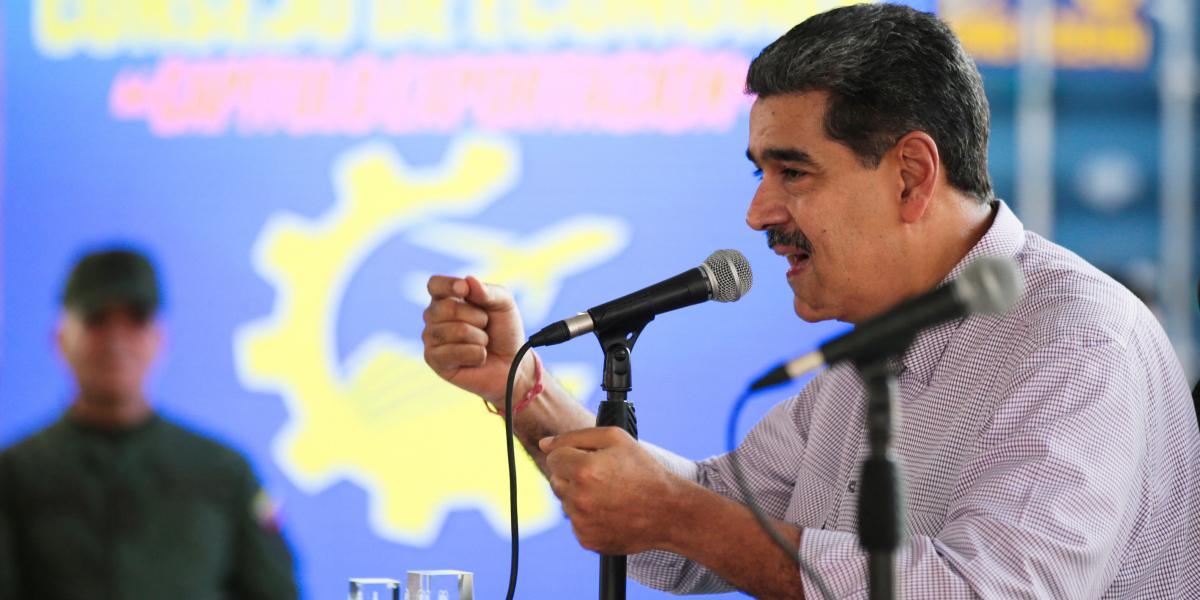 Nicolás Maduro venezuelai elnök Caracasban, 2024. szeptember 19-én.