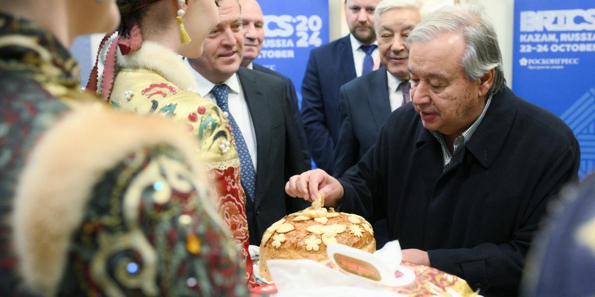 Kijev szerint az ENSZ -főtitkár kazanyi útja nem segíti elő a békét