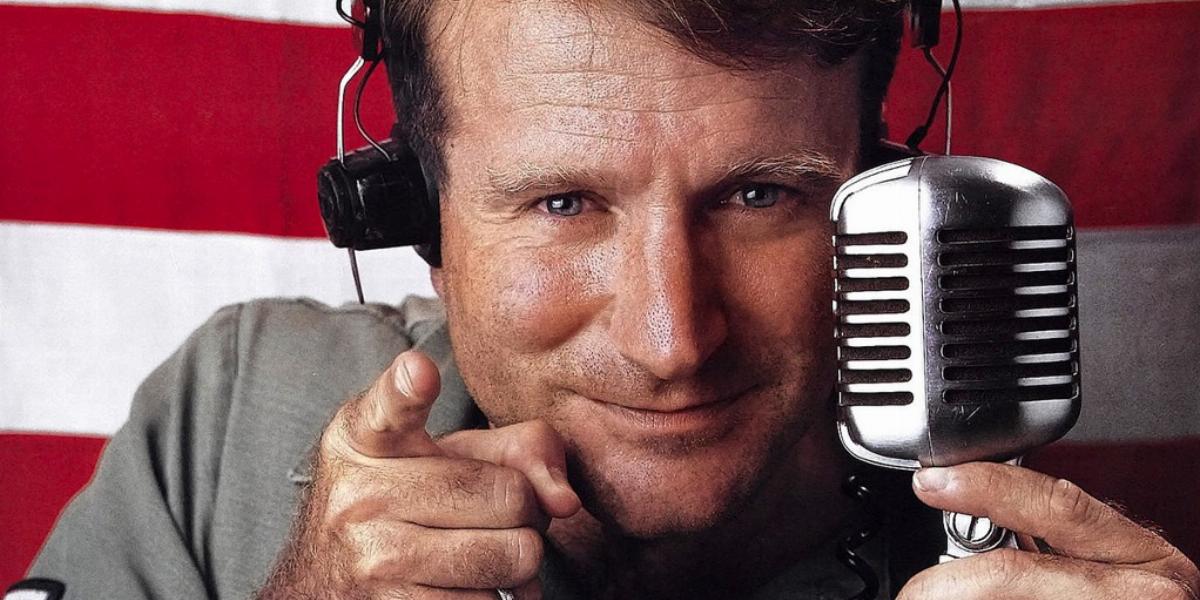 Robin Williams egyik emlékezetes alakítás a Jó reggelt,
Vietnam című filmben FOTÓ: NÉPSZAVA