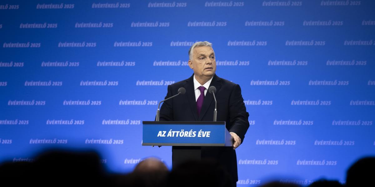 Tavaly február 22-én tartott évértékelőt Orbán Viktor a Várkert Bazárban 