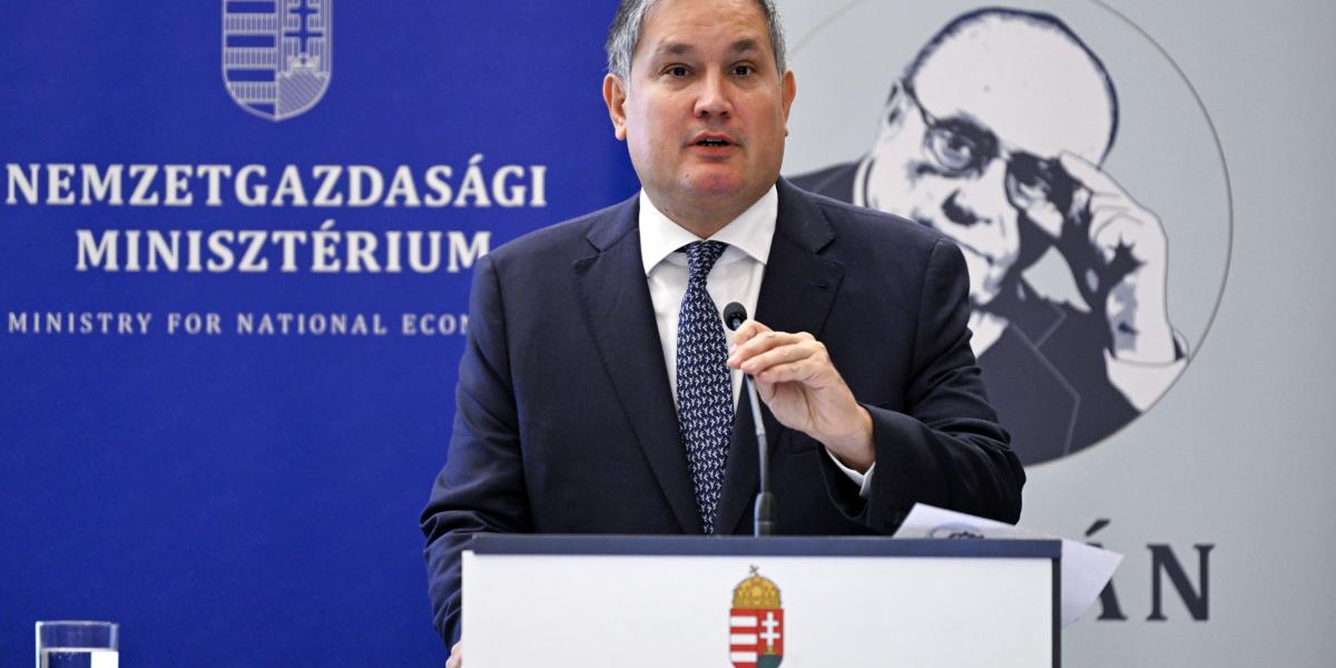 Nagy Márton nemzetgazdasági miniszter a Demján Sándor Programról tartott sajtótájékoztatón