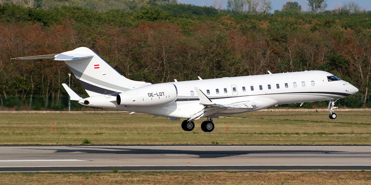 A mindössze 22 milliárd forintba kerülő
Bombardier Global 6500-as