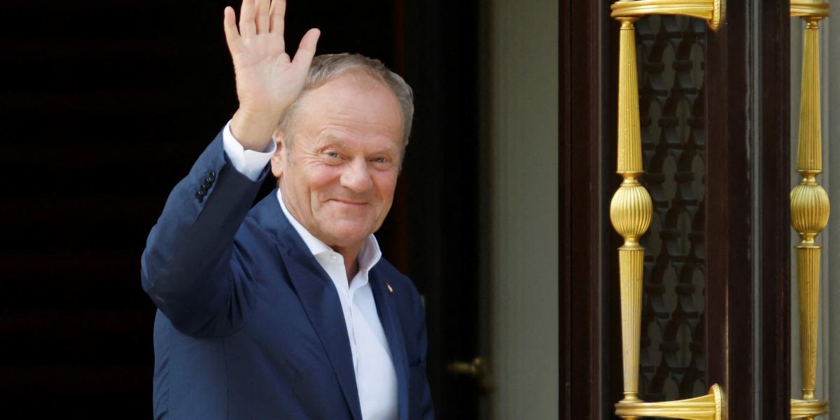 Donald Tusk lengyel miniszterelnök. 
