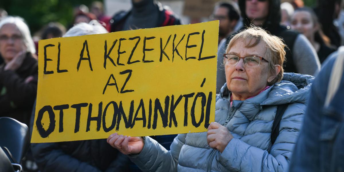 Tavaly áprilisban is tüntettek a lakók a Diószegi utcában