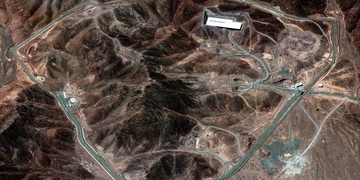 A fordói atomlétesítmény egy műholdfelvételen