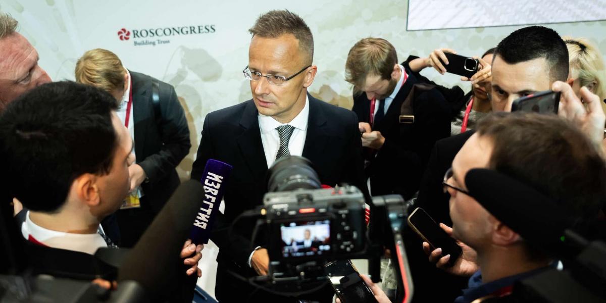 Szijjártó Péter a Szentpétervári Nemzetközi Gazdasági Fórumon június 19-én 