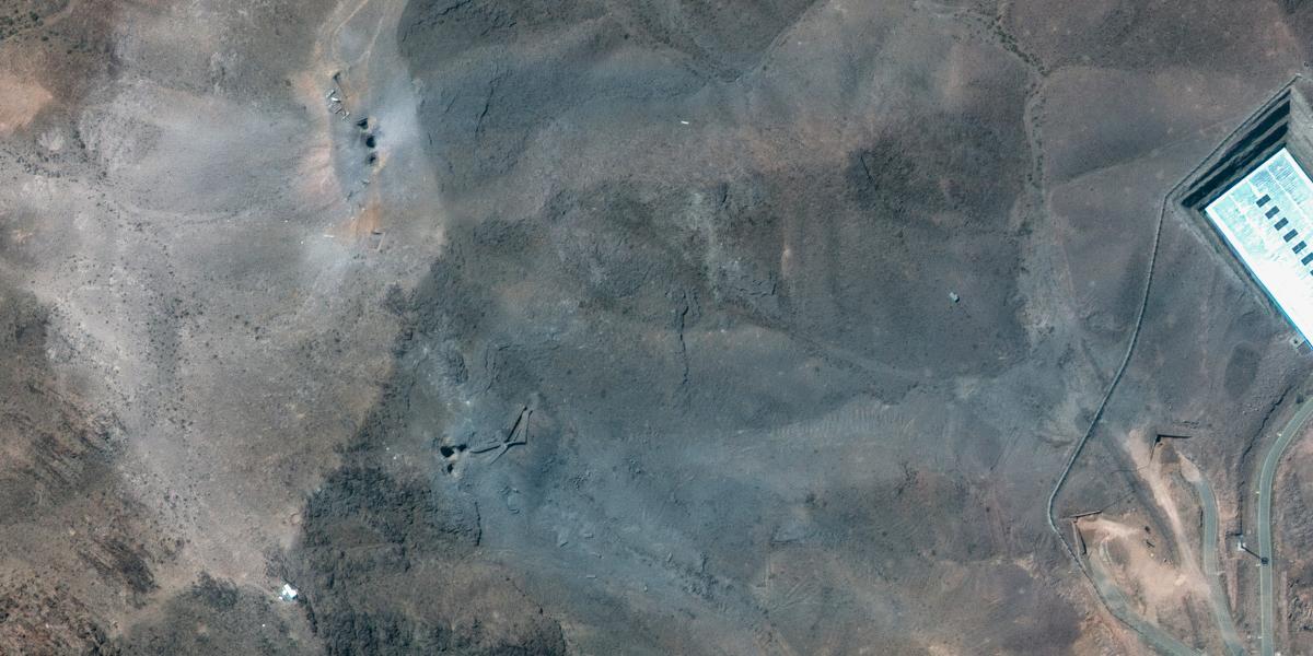 A fordói létesítmény egy vasárnapi műholdképen. 