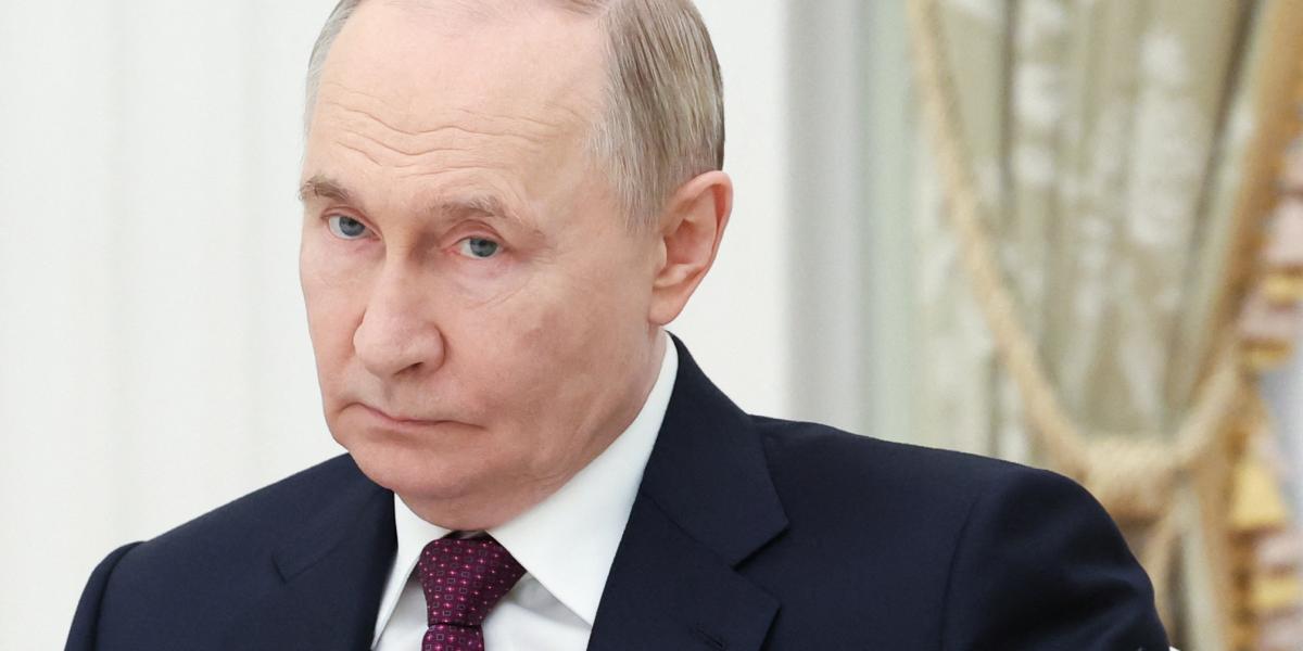 Vlagyimir Putyin orosz elnök a moszkvai Kremlben, 2025. június 23-án