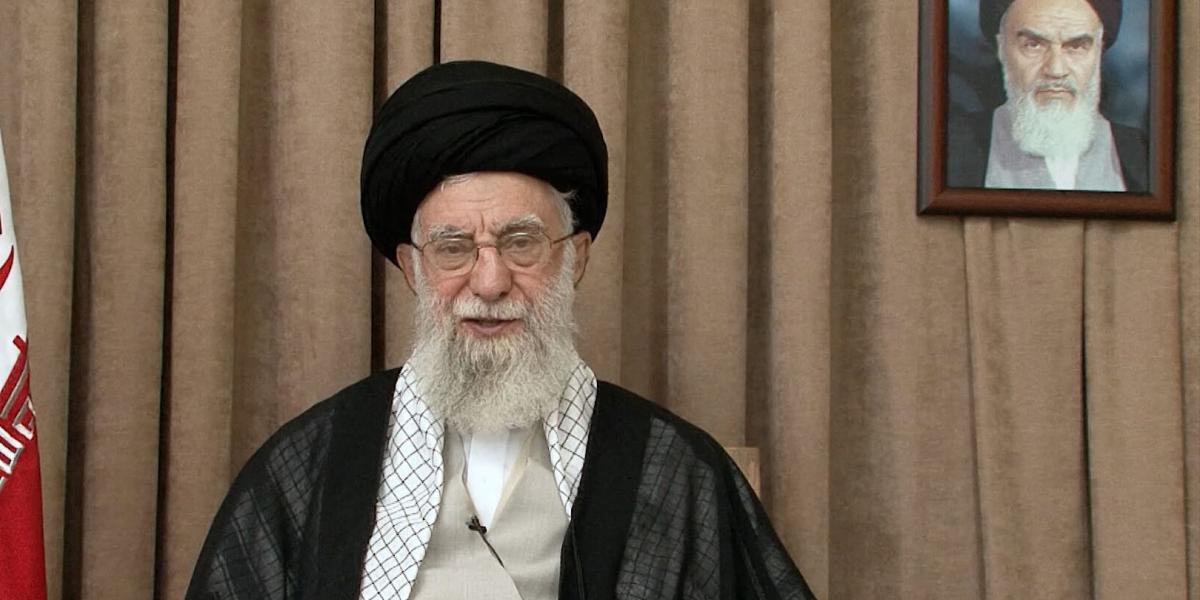 Ali Hamenei a június 26-án közzétett videóüzenetben 