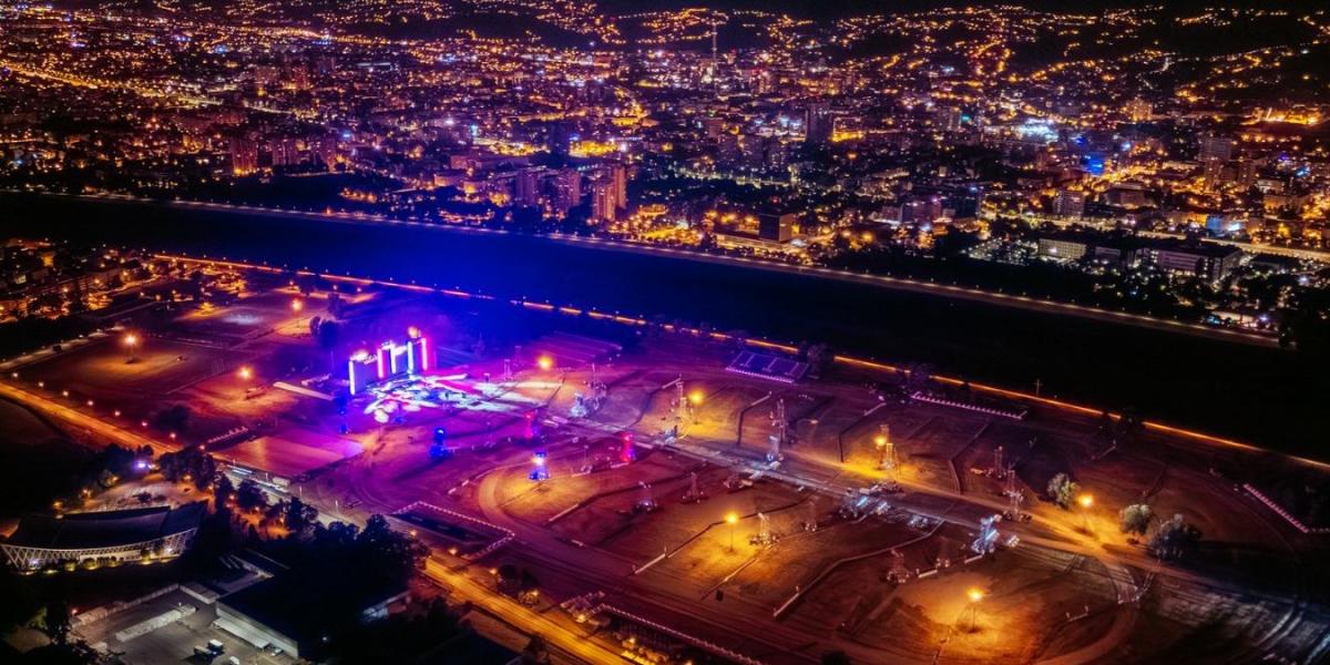 A háromnapos koncerthelyszín Zágrábban 