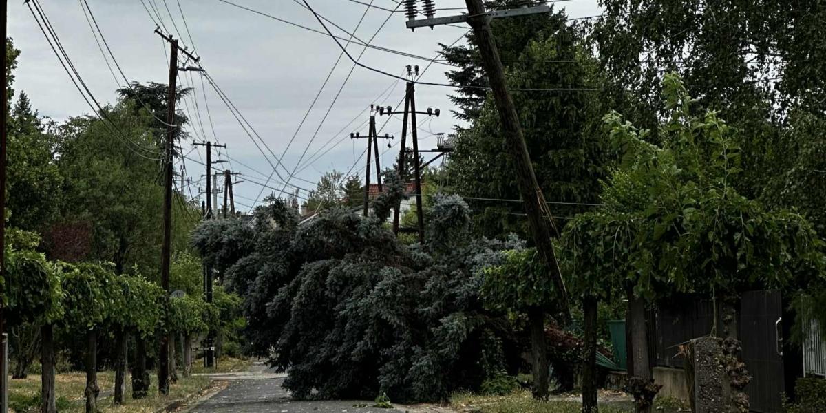 Az erős széllökések sok helyen összekuszálták a vezetékeket